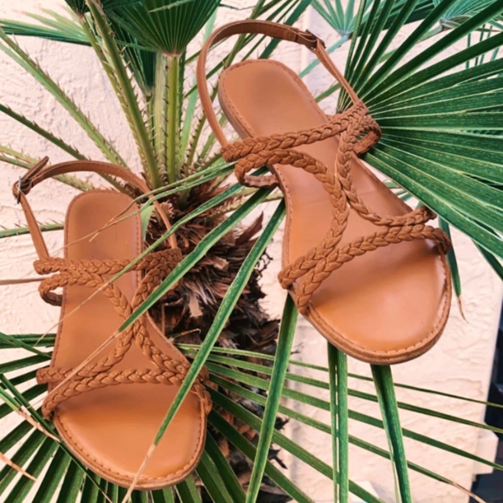 Braided Flat Slip On Sandals Perfect Summer Vacation